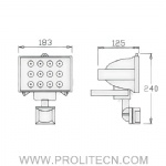 12W LED Sensor light